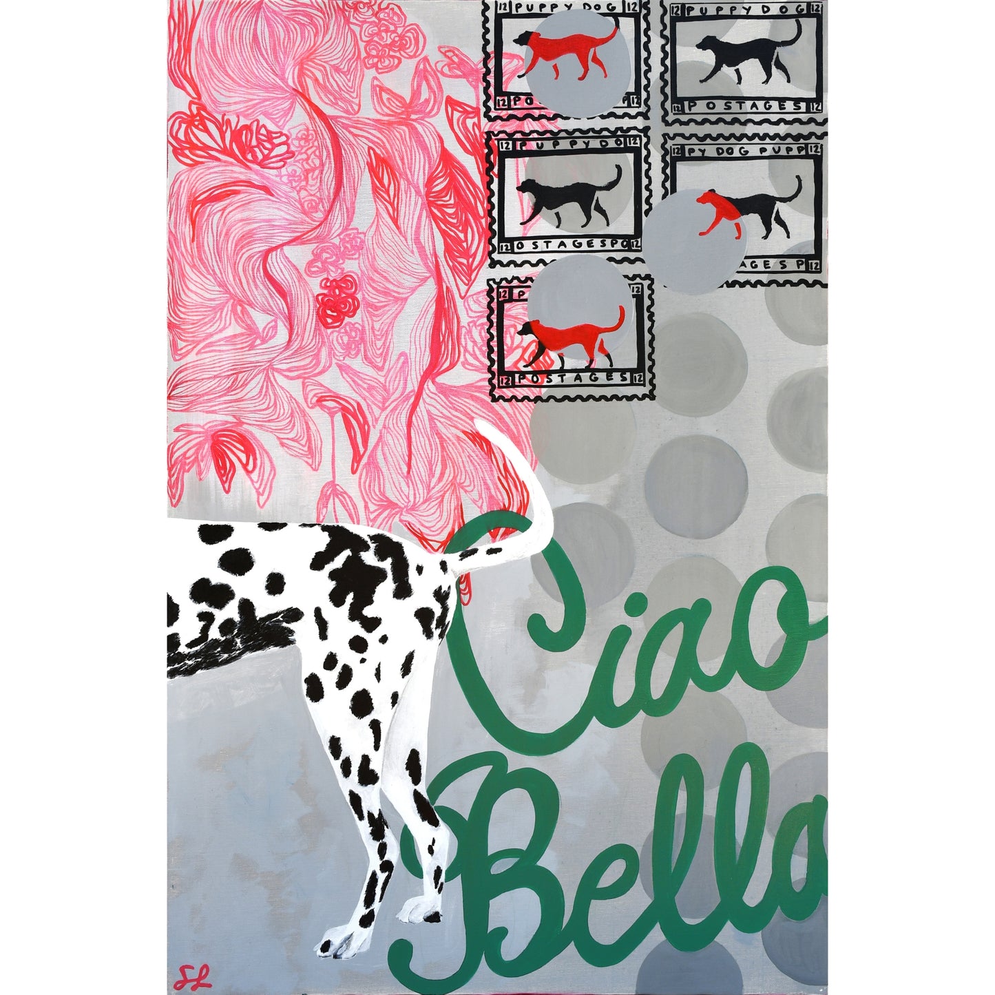 Puppy Dog Postage Print