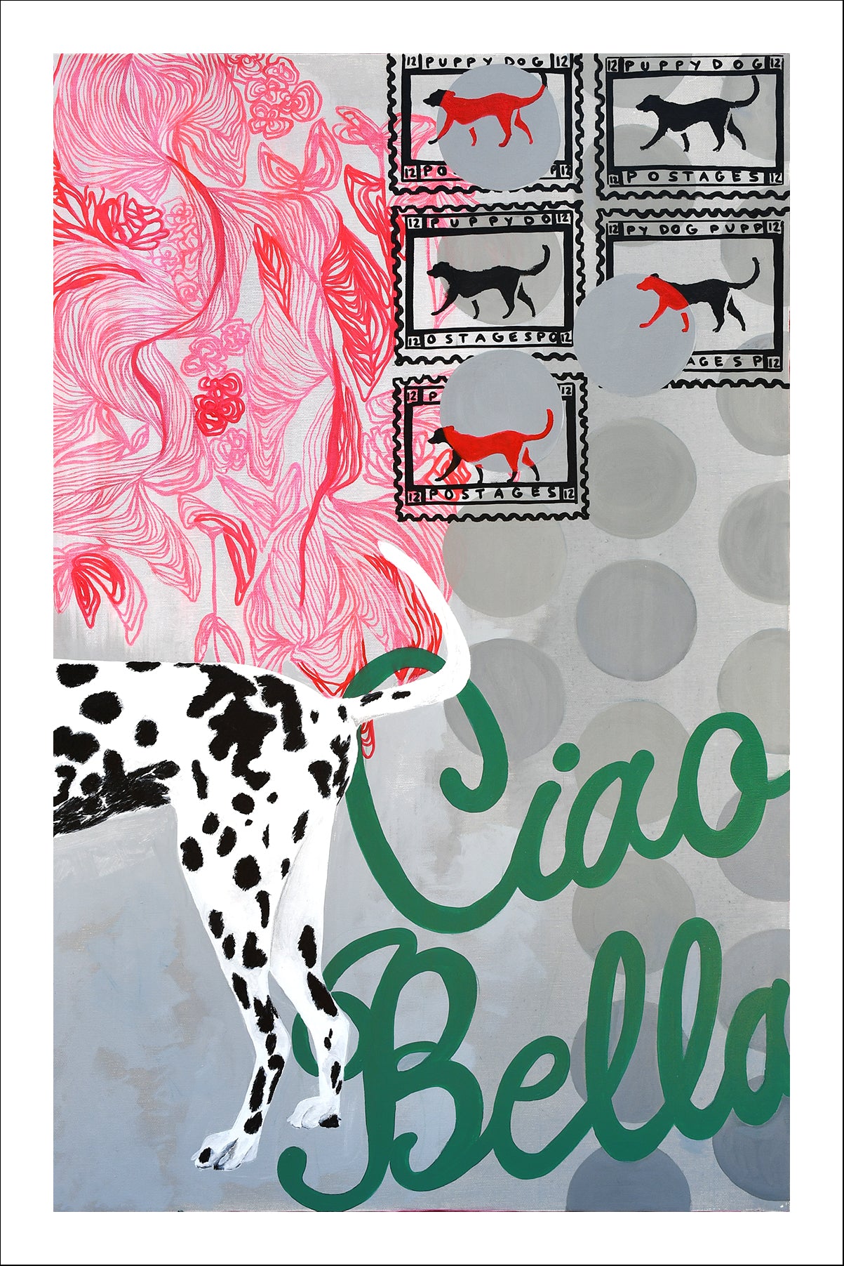 Puppy Dog Postage Print